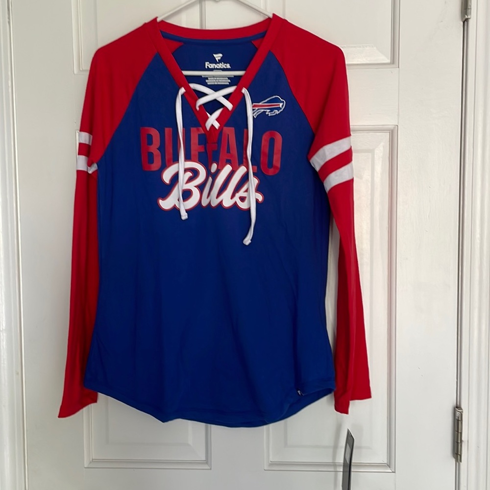 Buffalo Bills tie up long sleeve shirt